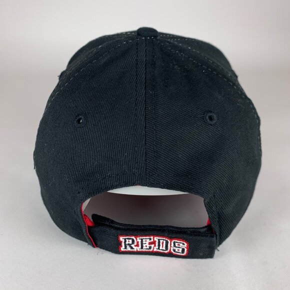 Cincinnati Reds MLB Vintage Black Drew Pearson Strapback Adjustable Hat - Picture 4 of 6